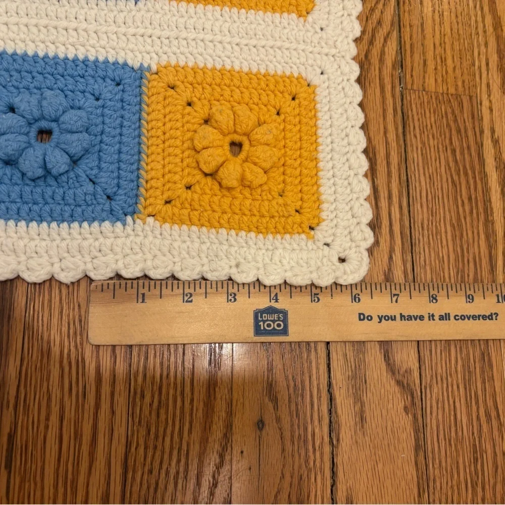 Vintage Handmade Crochet Table Runner